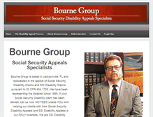 Tablet Screenshot of bournegroup.biz